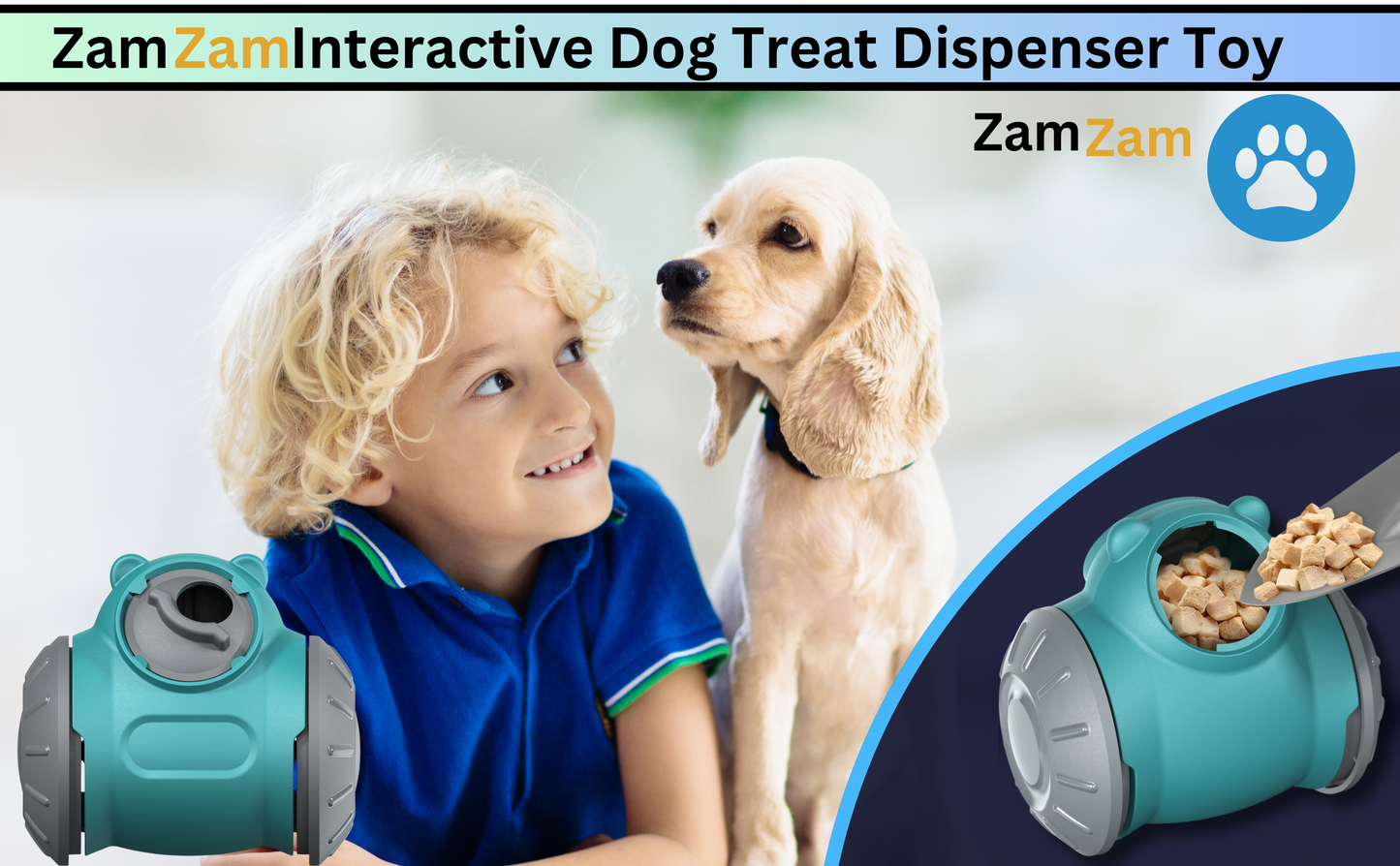 🐶 Interactive Pet Treat Dispenser Toy 🐱