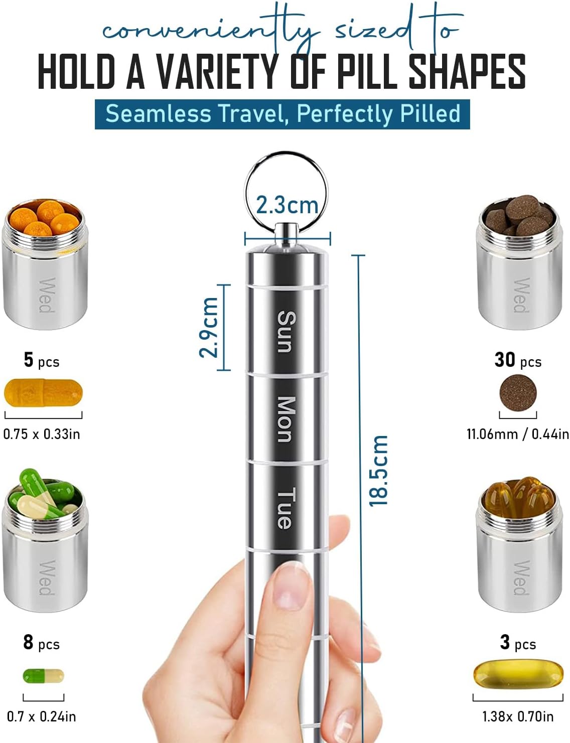 Portable Weekly Pill Organizer