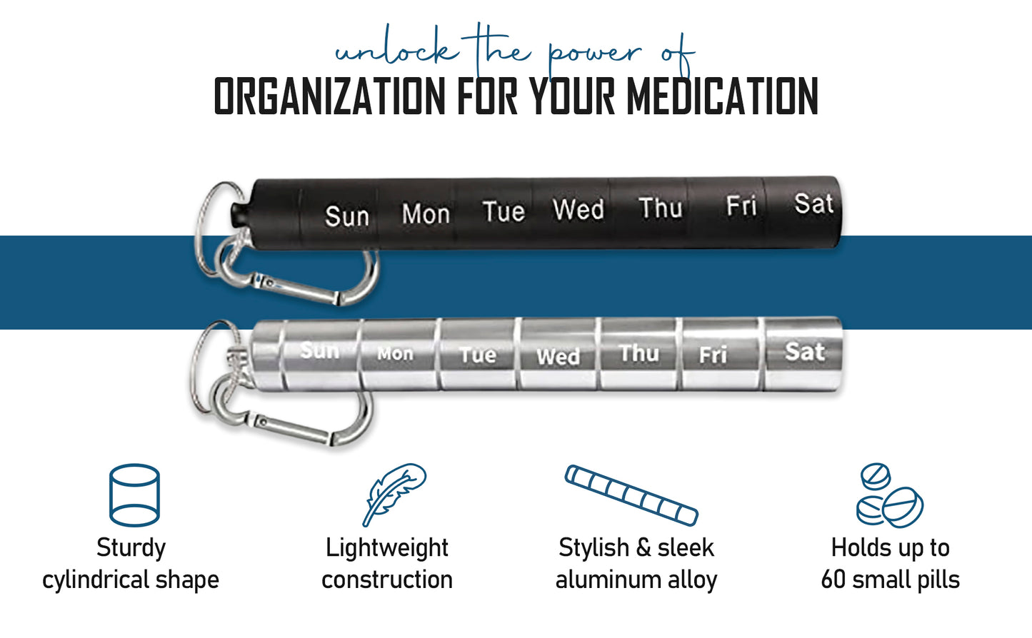 Portable Weekly Pill Organizer