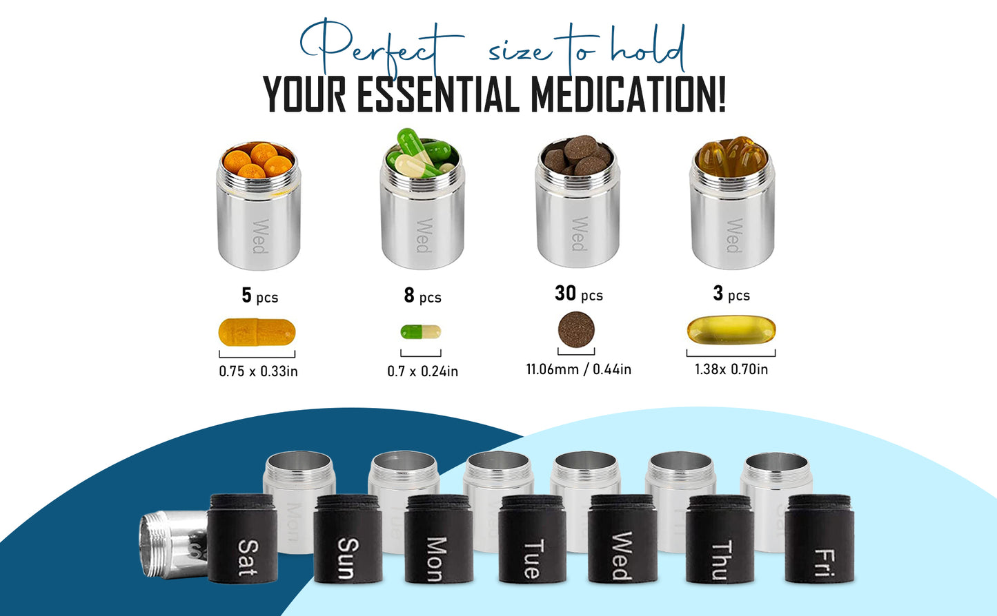 Portable Weekly Pill Organizer